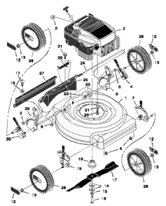 Part Location Diagram of 672056E245 Murray DISCONTINUED